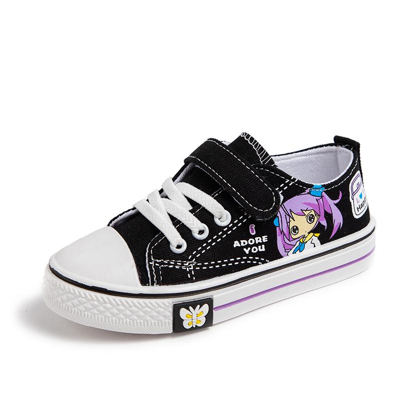 

Детская мода, легкая обувь на липучке для спорта и отдыха, низкие парусиновые туфли, вулканизированная обувь 34