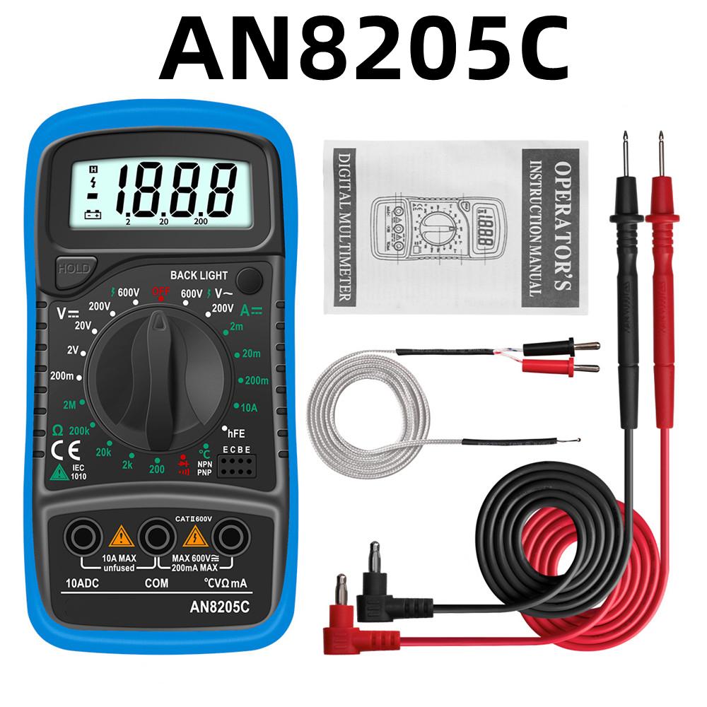 XL830L Handheld Digital Multimeter LCD Backlight Portable AC/DC Ammeter Voltmeter Ohm Voltage Tester Meter Multimetro