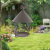 Windproof Bird Feeder Iron Bird Feeding Dish Garden Decor Bird Food Dispenser  Drinking