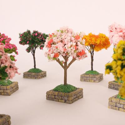 1 Pcs Home Garden Accessories Mini Tree Model Fairy Garden Dollhouse Decorations Miniatures Micro Landscape Resin Crafts Figurine