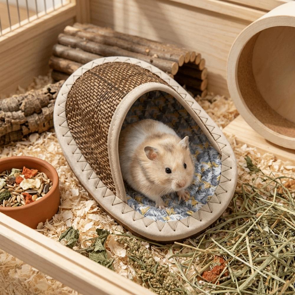 Breathable Hamster Cool Nest Wear Resistant Small Pet Bed Durable Pet Cave Nest  Pet Resting