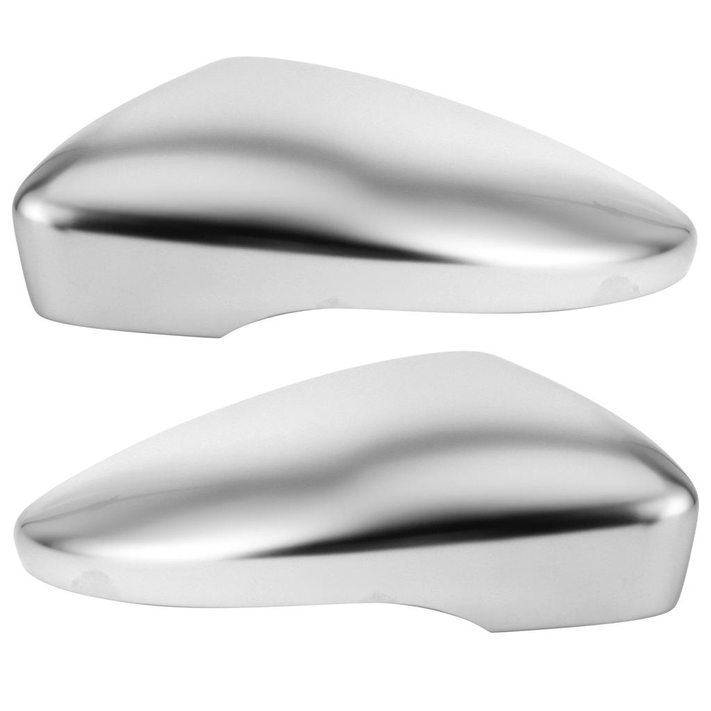 Pair Rearview Mirror Cover Housing Matte Chrome Protection Cap Shell Fit for B7 NMS