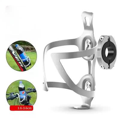Fahrrad-Wasserkocherhalter, Fahrrad-Wasserflaschenhalter aus Aluminium, mehrere Installationsmöglichkeiten mit Gepäckträger/Halterung für +Lenker Sattelstütze