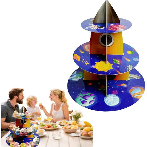 3 Tier Butterfly Cupcake Stand,Suitable for Butterfly Themes – Easy to Assemble& Reble(1Butterfly)