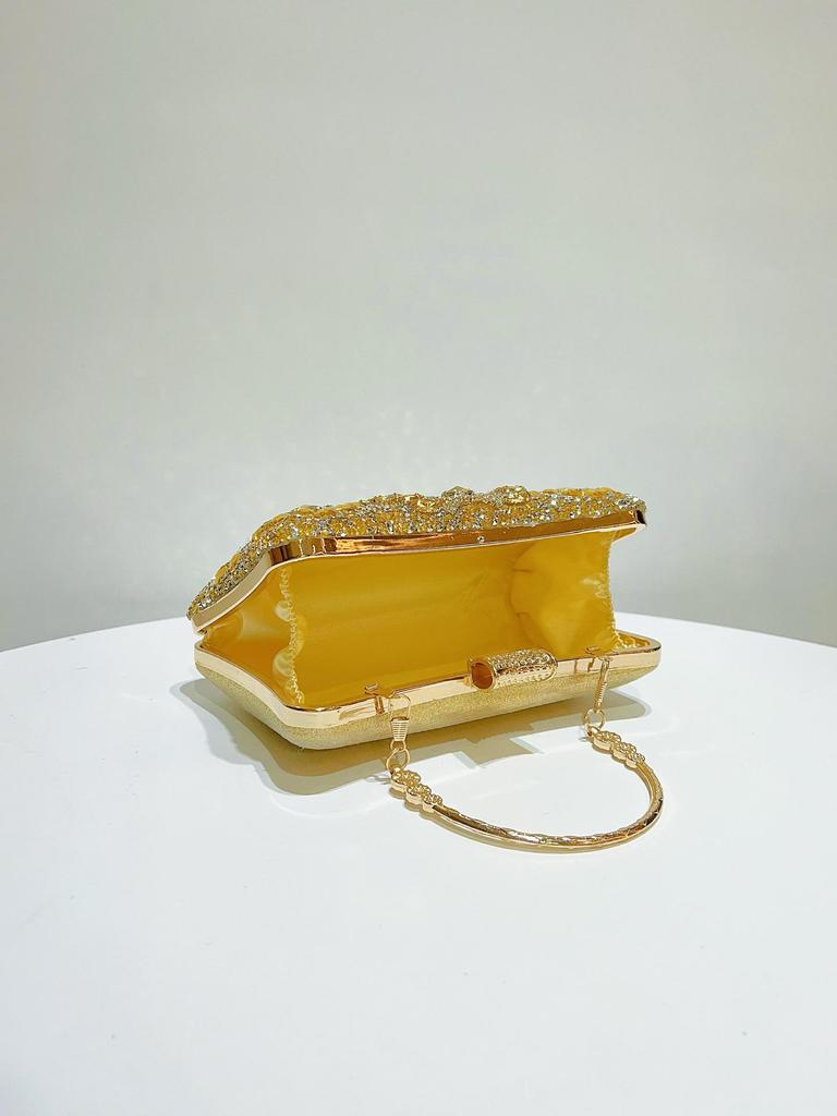 Heavy-duty Rhinestone Crossbody Evening Bag - Elegant Women's Clutch for Special Occasions