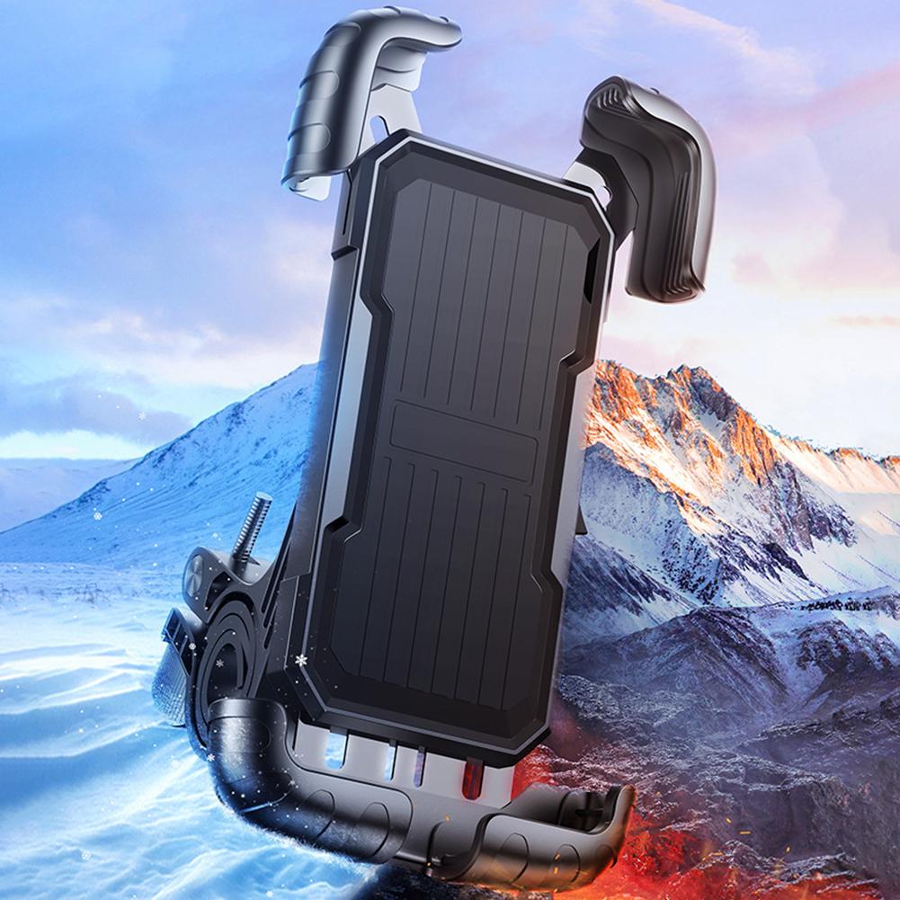 Motorcycle Cell Phone Holder for Navigation with Shockproof Bracket 360 Degree Rotation for Convenient Viewing