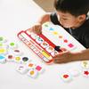 Wooden Bus Memory Chess Montessori Matching Board Game Color Cognition Fruit Shape Blocks Puzzles Educational Toys for Children