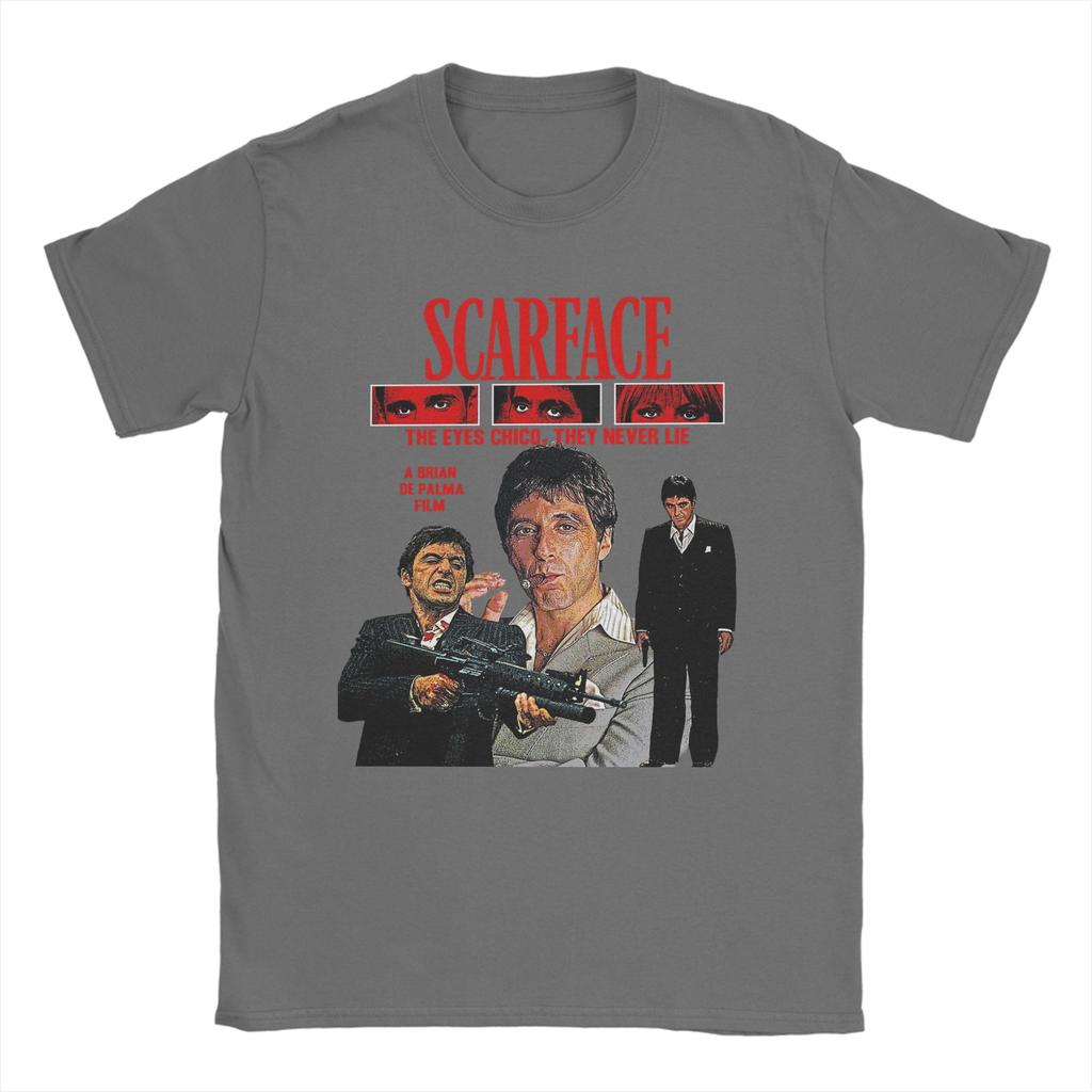 Scarface 1983 TShirt Men Casual 100 Cotton Tees O Neck Short Sleeve T Shirts Graphic Printed Tops