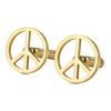 LIKGREAT Stainless Steel Cufflinks for Men Peace Symbol Classic Lapel Pin Cufflink for Suits Office Business Gift Jewelry