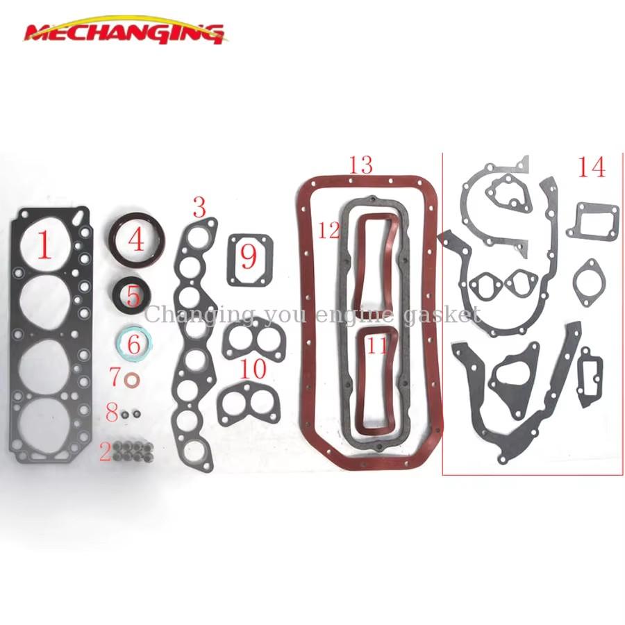 For TOYOTA CORONA DYNA CROWN COASTRR 2.0 8V 5R 5R-U Full Set Engine Parts Engine Gasket 04111-44034 04111-44038 Mechanging