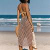SURFEA CHECKERED SARONG_BROWN