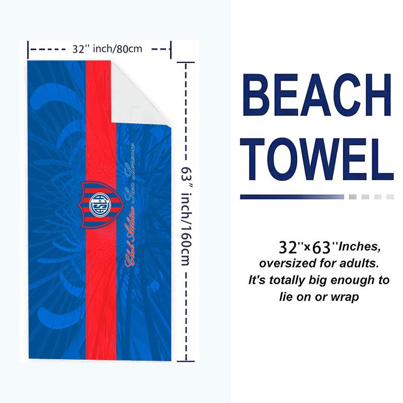 San Lorenzo Print Beach Towel, Large Soft Quick Dry Towel for Beach Camping Swimming
