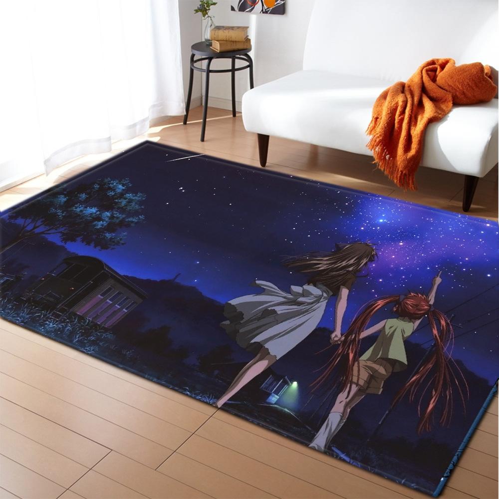 Starry Sky Carpet Feather Wind Bedroom Floor Mat