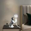 Artificial Cat Shaped Bedside Table Wall Lamp Desk Night light house Decoration Housewarming Gift