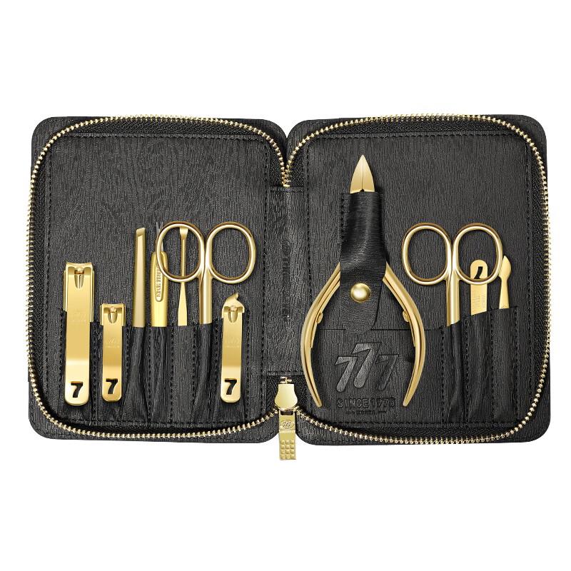 777 Black Gold Luxury 11-Piece Nail Care Set