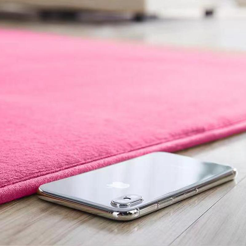 Gray Coral Velvet Carpet For Living Room Sofa Area Rug Kids Bedroom Bedside Floor Mat Short Plush Children Nursery Carpet Thick