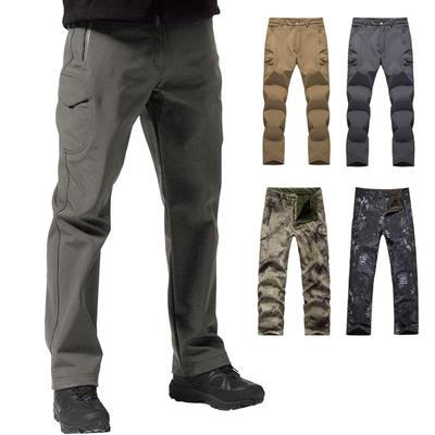 Taktische Softshell-Fleece-Hose für Herren, Winter, wasserdicht, Tarnung, Militärhose, warm, winddicht, Outdoor, Angeln, Skifahren, Jagd, Wandern