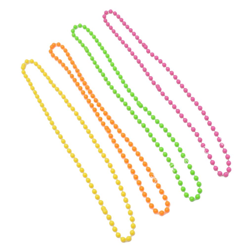 

4 Pieces Necklace Bohemian Style Beads Chain Party Bracelets Decor Colorful Wedding Costume Hand Boho Beading Jewelry