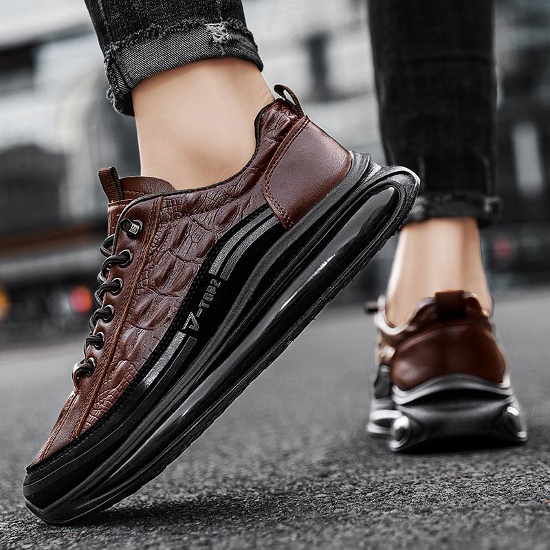 Handgefertigte Lässige Leder Herrenschuhe Atmungsaktive Sneaker Fahrschuhe Loafer Schuhe Herren Heißer Verkauf Mokassins Laufschuhe
