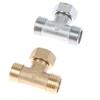 Mosiężny zawór przełączający do toalety Adapter T G1/2" Zawór T do kąpieli, bidetu, spryskiwacza, armatura prysznicowa 4 punkty Mosiężny trójnik do rur wodnych