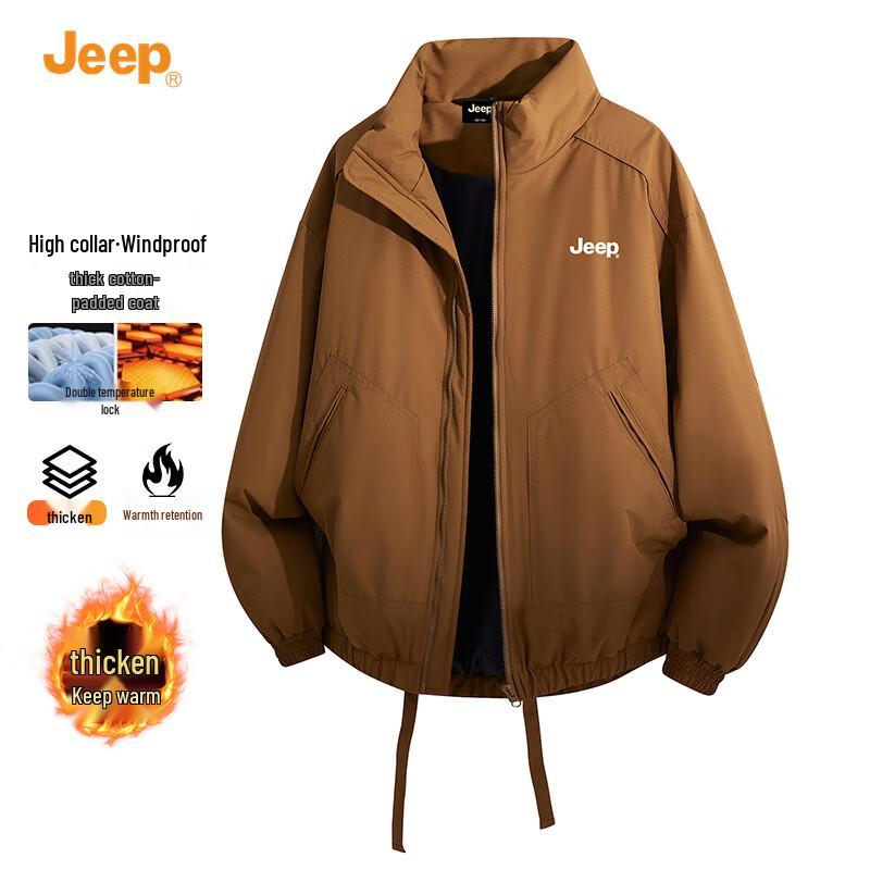 

JEEP Men s Stand Collar Padded Jacket M