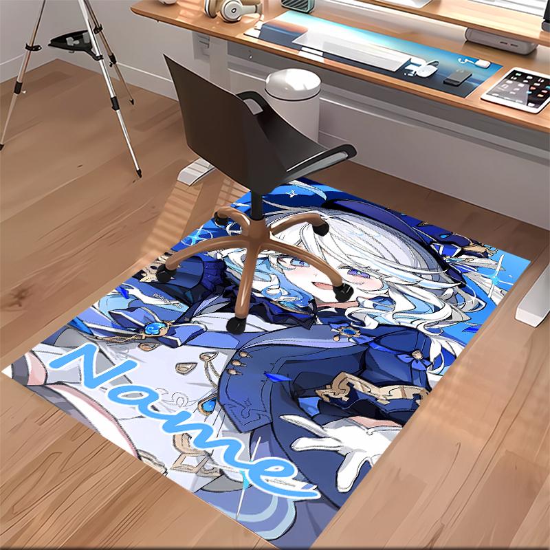 Custom personalization Genshin Impact Furina Print Area Rug - Soft, Washable Non-Slip Indoor Mat,Living Room,Home&Office Decorative Rug