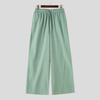 INCERUN Men's Casual Elastic Waist Wide-Leg Pants Loose Streetwear Baggy Long Trousers