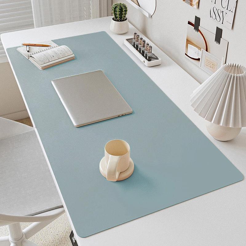 PU Leather Mouse Pads Desk Mat for Office Solid Color Computer Pad Keyboard Pads