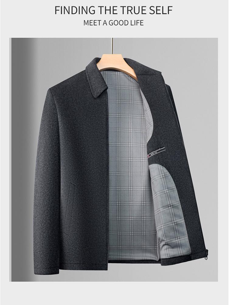 2025 Men's High-End Wool Lapel Jacket - Autumn/Winter Bestseller