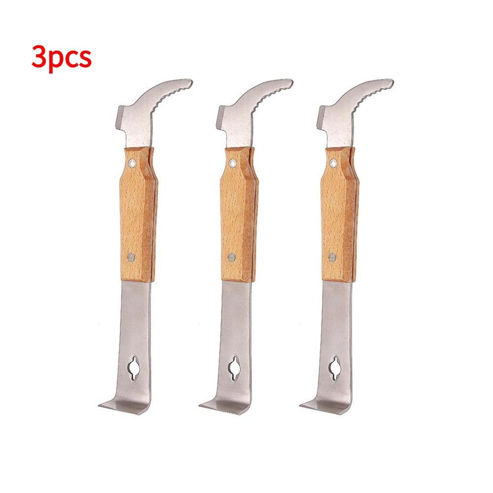 Bee Hive Hook Scraper Multifunctional Beekeeping Hive Tool Hive Scraper J Type Honey Scraper For Beekeeper Supplies Equipment