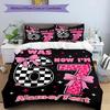 3PC Custom Name "67th Birthday Celebration" Bedding Set Printed Bedding Set Duvet Cover Closure Includes 1 Duvet Cover & 88 Pillowcases for Bedroom