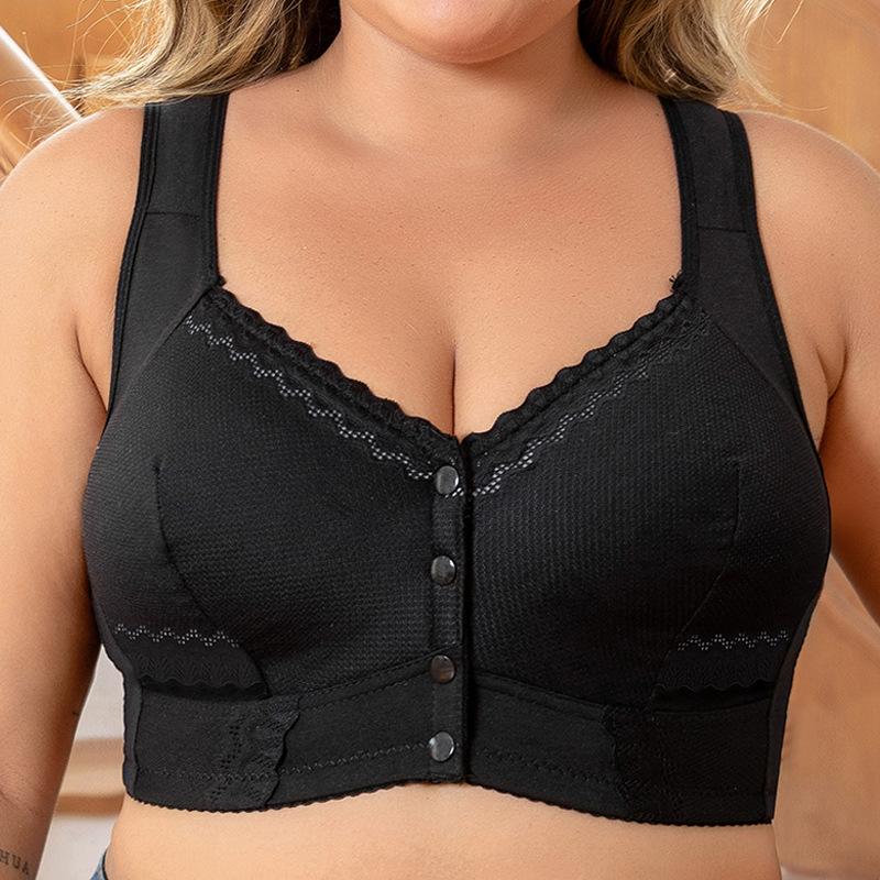 Taille Super Grande Femme Été Sexy Dentelle Boucle Avant Sans Armature Débardeur Sous-vêtement