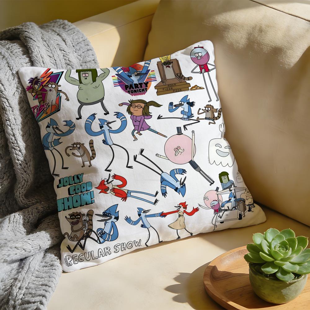 Cushion Cover Washed Linen Soft Breathable Decorative Case for Sofa Home Pillow cover RRegular SShow