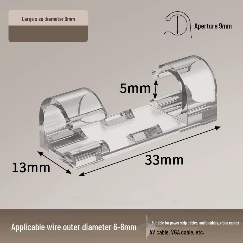 Self-Adhesive Cable Organizer: Punch-Free Wire Storage & Management Solution for Data and Network Cables