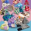 Gift bag birthday gift bag handbag handbag hand carry out panda handbag woven handbag knitting