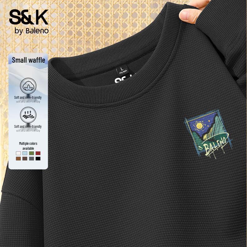 

Бале́но S&K Графический свитшот с вафельным переплетением 4XL