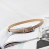 Metal Style Minimalist Pin Buckle Cipri Womens Belt Accessories Clothing
