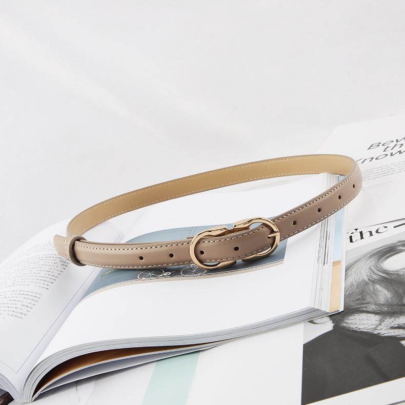 Metal Style Minimalist Pin Buckle Cipri Womens Belt Accessories Clothing