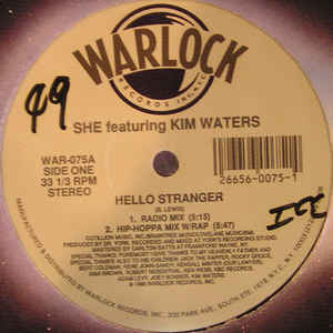 

12inch Record SHE KIM WATERS Hello Stranger WAR075 Warlock Records 1990 US Dance Electronica Used