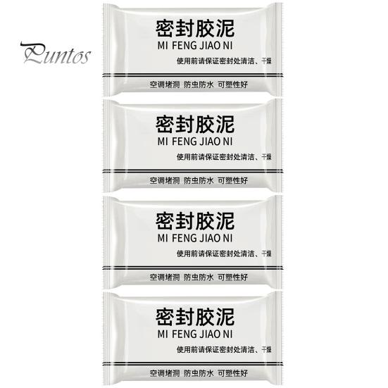 

4 шт. водонепроницаемая герметизирующая мастика, пластичный герметичный ремонтный клей-герметик, быстросохнущая ремонтная грязь для соединения сливного отверстия в стене белый