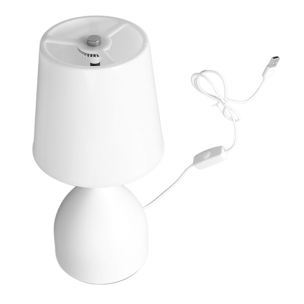 Bedside Table Lamp 5V Dimmer Touch Switch White Nightstand Lamp for Kids Room Living Room Bedroom