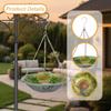 Metal Bird Feeder Unique Creative Bath for Terrace Porch Patio Yard Decor