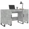 VidaXL Bureau gris béton 140x50x75 cm bois d'ingénierie 829576