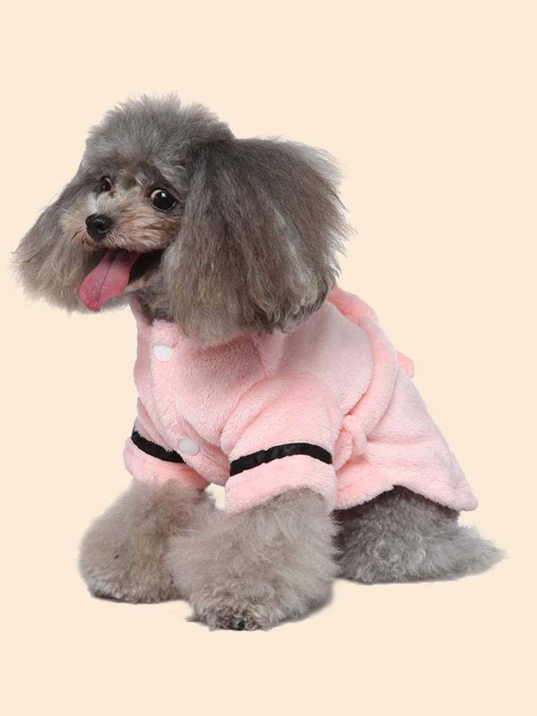 Soft Quick Drying Pet Pajama With Hood Thickened Luxury Soft Cotton Hooded Bathrobe Super Absorbent Dog Bath Towel
