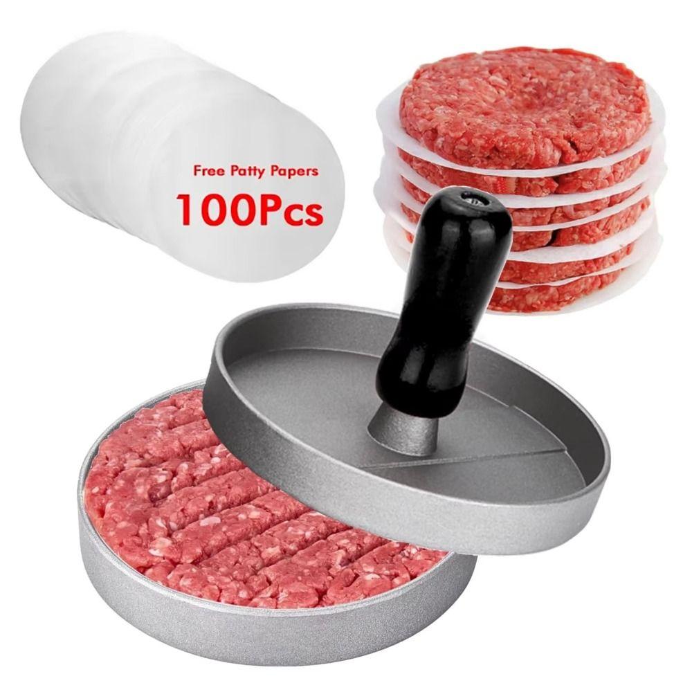 Non-Stick Hamburger Meat Press Aluminum Meat Press Patty Maker Burger Maker  Veggie Burgers