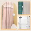 6pcs Shower Curtain Clips to Wall,Self Adhesive Shower Curtain Clips for ide Showers,Windproof Splash Guard Showers Clip to Wall for Fixing