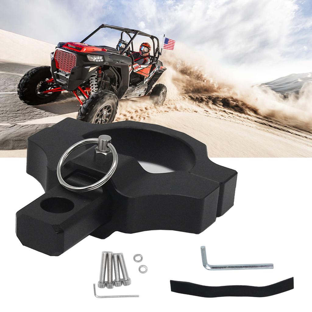 Heavy Duty UTV Flag Whip Light Mounts for 1.75" To 2" Roll Bar Fast Release Adjustable Light Whip Mounting Bracket