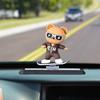 Car Skateboard Bear Ornament Small Cartoon Skateboarding Figure For Car Dashboard Tabletop Ornaments Ensure Driving Safety For