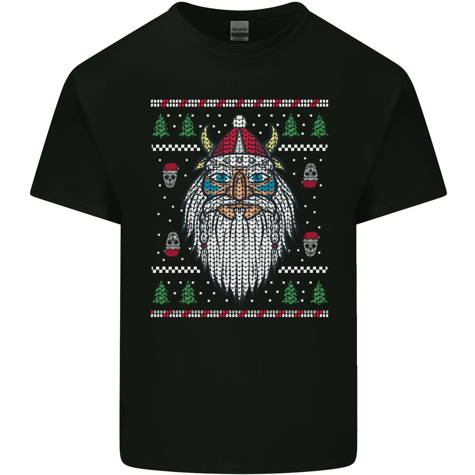 Christmas Viking Funny Thor Odin Valhalla Kids T-Shirt Childrens L