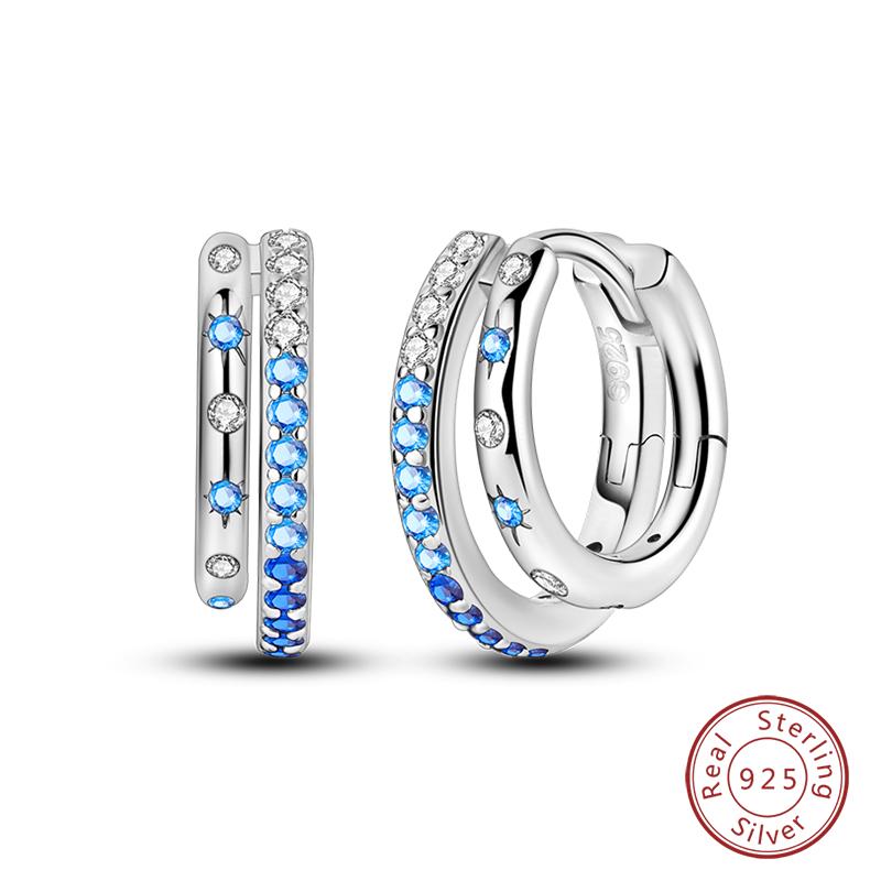 Real 925 Sterling Silver Colorful Dragonfly Butterfly Animal Earrings For Women Exquisite Birthday Anniversary Jewelry Gifts